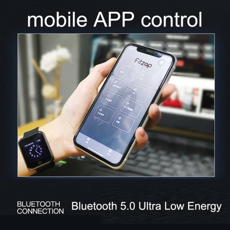 HZQW-101 Silent Alarm Shock Smart Wireless Watch Bed Rest Corrector(Black) - Smart Wear by buy2fix | Online Shopping UK | buy2fix