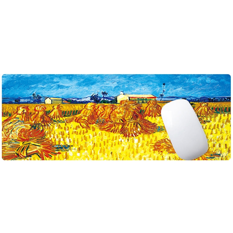 300x800x3mm Locked Am002 Large Oil Painting Desk Rubber Mouse Pad(Iris) - Mouse Pads by buy2fix | Online Shopping UK | buy2fix