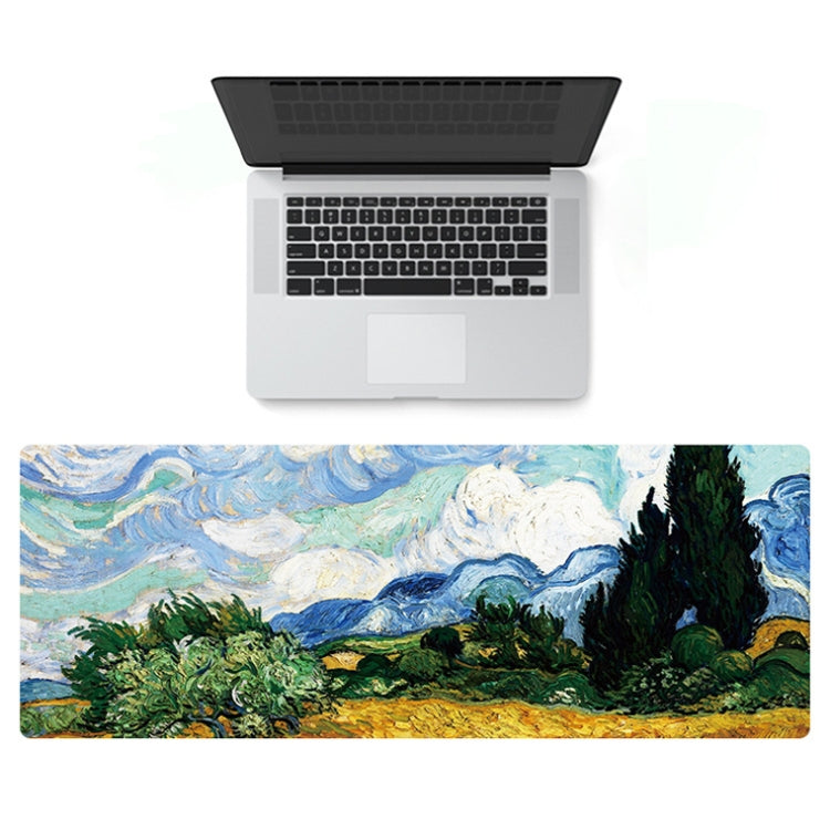 400x900x4mm Locked Am002 Large Oil Painting Desk Rubber Mouse Pad(Starry Sky) - Mouse Pads by buy2fix | Online Shopping UK | buy2fix