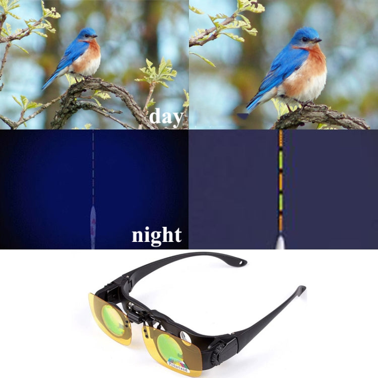 8x Fishing Binoculars Zoomable Telescope Glasses ,Style: Telescope+Yellow Clip - Binoculars by buy2fix | Online Shopping UK | buy2fix