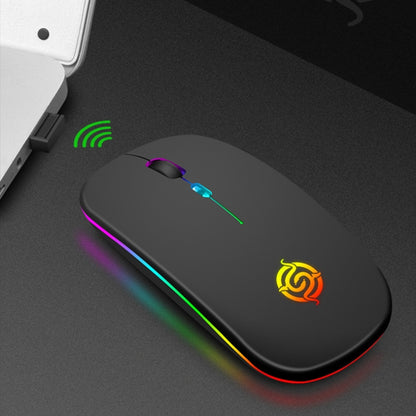 K-Snake BM110 RGB Lighting Effect Wireless Bluetooth Mouse(Black) - Wireless Mice by K-Snake | Online Shopping UK | buy2fix