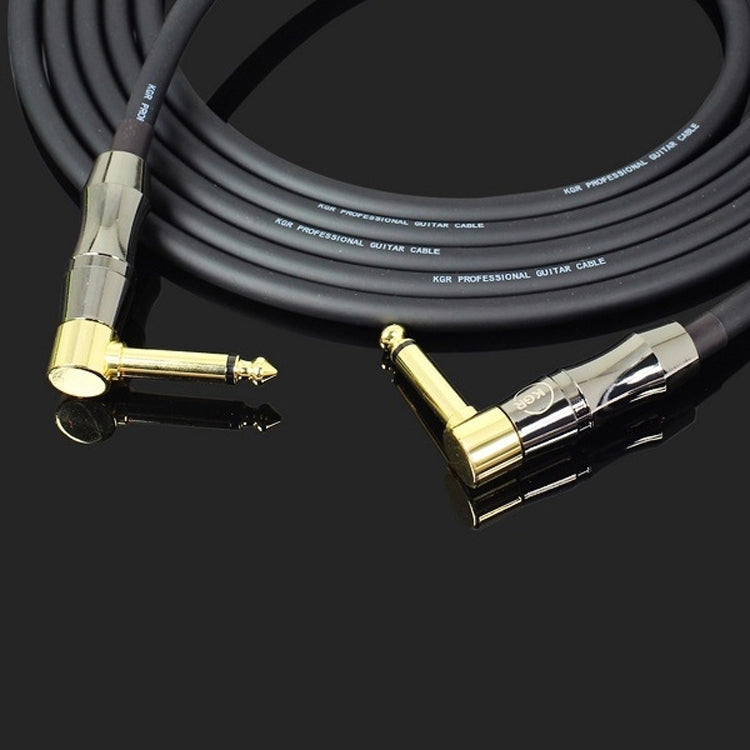 KGR Guitar Cable Keyboard Drum Audio Cable, Specification: 1m(Double Elbow Jack) - Stringed Instruments by KGR | Online Shopping UK | buy2fix