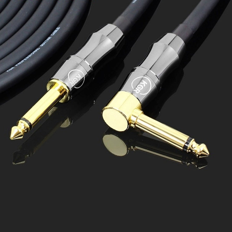 KGR Guitar Cable Keyboard Drum Audio Cable, Specification: 6m(Elbow Straight Jack) - Stringed Instruments by KGR | Online Shopping UK | buy2fix
