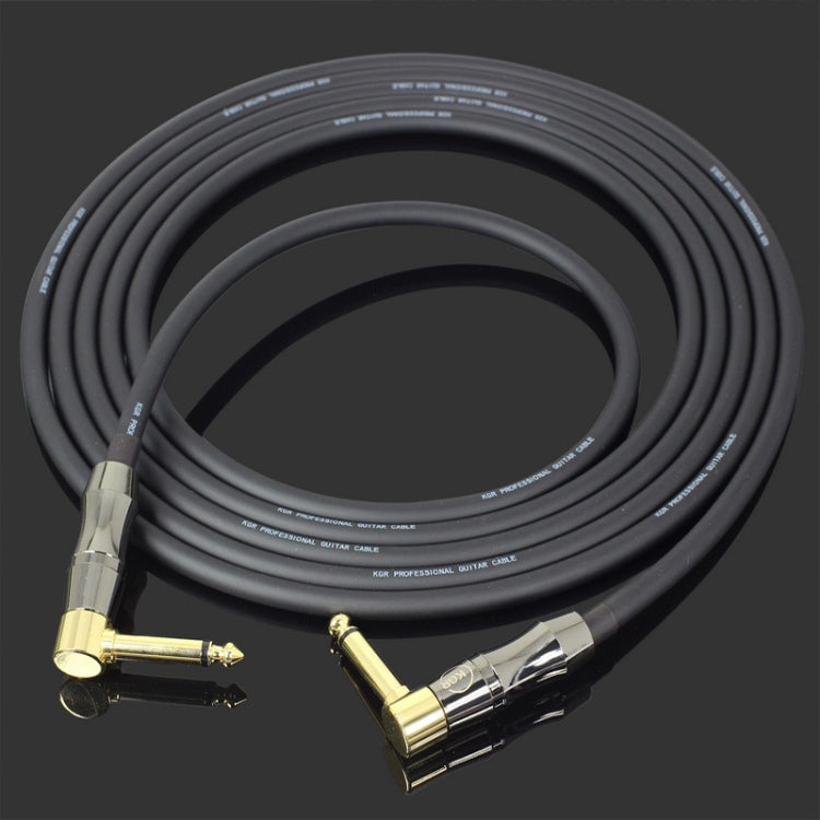 KGR Guitar Cable Keyboard Drum Audio Cable, Specification: 10m(Double Elbow Jack) - Stringed Instruments by KGR | Online Shopping UK | buy2fix