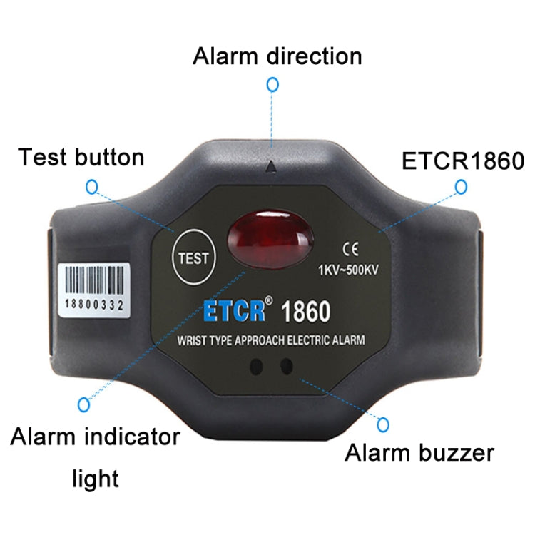 ETCR Non-contact High Voltage Alarm Ellectrician Test Pen, Model: ETCR1860 For Wrist - Consumer Electronics by ETCR | Online Shopping UK | buy2fix