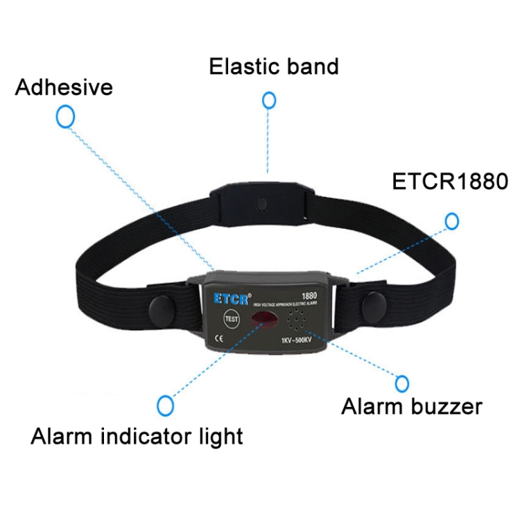 ETCR Non-contact High Voltage Alarm Ellectrician Test Pen, Model: ETCR1880 For Helmet - Consumer Electronics by ETCR | Online Shopping UK | buy2fix