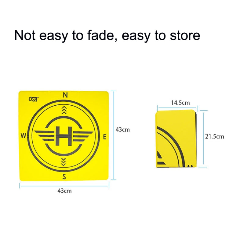 Outdoor Aerial Photography Double-sided Landing Pad For DJI Mavic 3 / Air 2 / Air 2S(Yellow + Black) - DJI & GoPro Accessories by buy2fix | Online Shopping UK | buy2fix