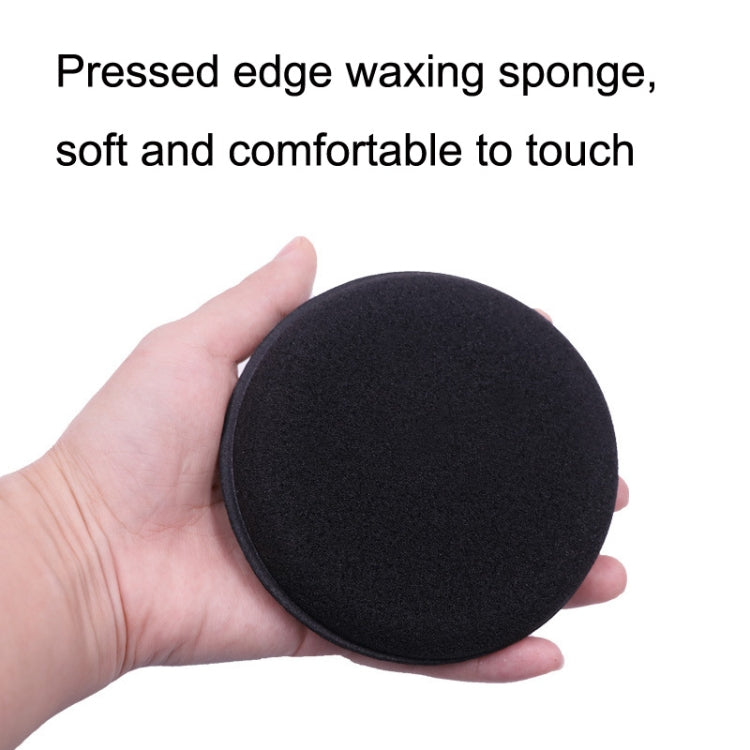 50 PCS Waxing Sponge Cars With Round Edge Car Washing Car Wax Maintenance Polished Sponge(Black) - In Car by buy2fix | Online Shopping UK | buy2fix