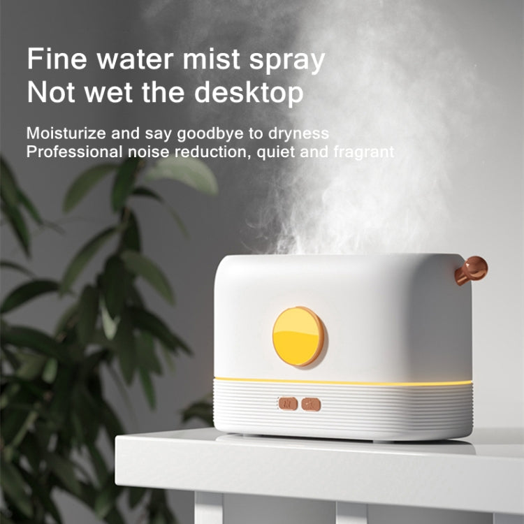 JF801 Desktop Simulation Flame Aroma Diffuser Humidifier, Color: 3 Color Light-White - Home & Garden by buy2fix | Online Shopping UK | buy2fix