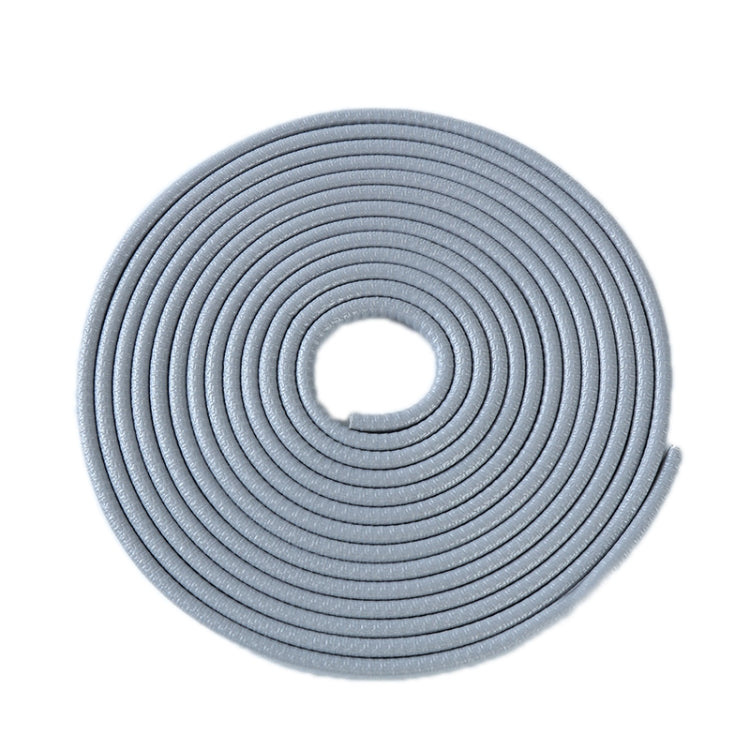 10m U-shaped Non-stick Car Rubber Seal Bumper(Grey) - In Car by buy2fix | Online Shopping UK | buy2fix