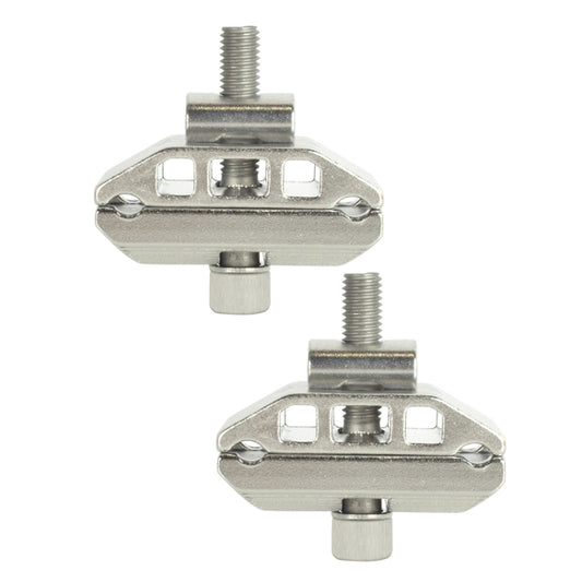 2 PCS FMFXTR Bicycle Saddle Clamp Code Screw Connector(Double Rail Silver) - Outdoor & Sports by FMFXTR | Online Shopping UK | buy2fix