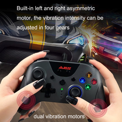 Ajazz AG110 Wired Vibration Sensing Gamepad For Xbox, Cable Length: 2m(Black) - Gamepad by Ajazz | Online Shopping UK | buy2fix