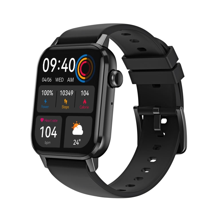 HD6 1.69 inch Multifunctional Heart Rate Monitoring Smart Watch(Black) - Smart Wear by buy2fix | Online Shopping UK | buy2fix