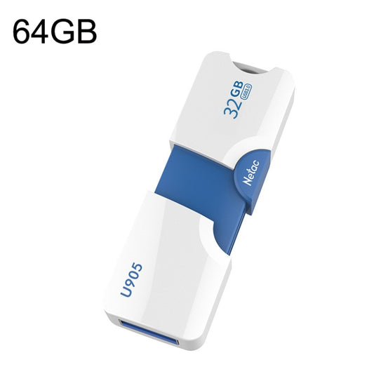 Netac U905 High Speed USB3.0 Retractable Car Music Computer USB Flash Drive, Capacity: 64GB - USB Flash Drives by Netac | Online Shopping UK | buy2fix