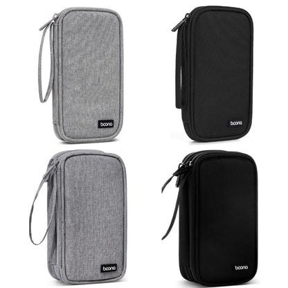 Baona BN-C004 Mini U Disk Headphone Data Cable Storage Bag, Color: Single Layer (Gray) - Hard Drive Bags & Cases by Baona | Online Shopping UK | buy2fix