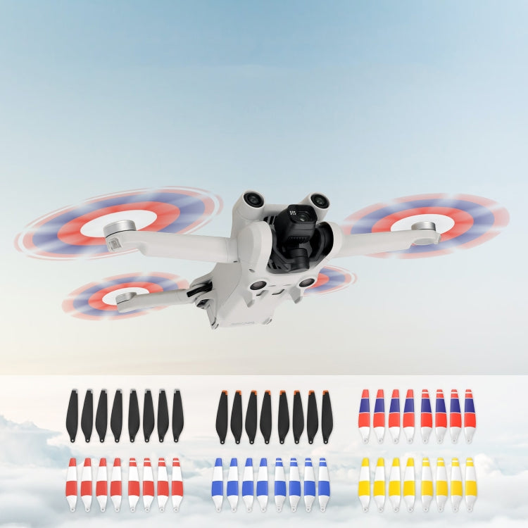 8 PCS 6030F Double Sided Colorful Low Noise Wing Propellers For DJI Mini 3 Pro, Color: Silver Tip - DIY Propeller by buy2fix | Online Shopping UK | buy2fix