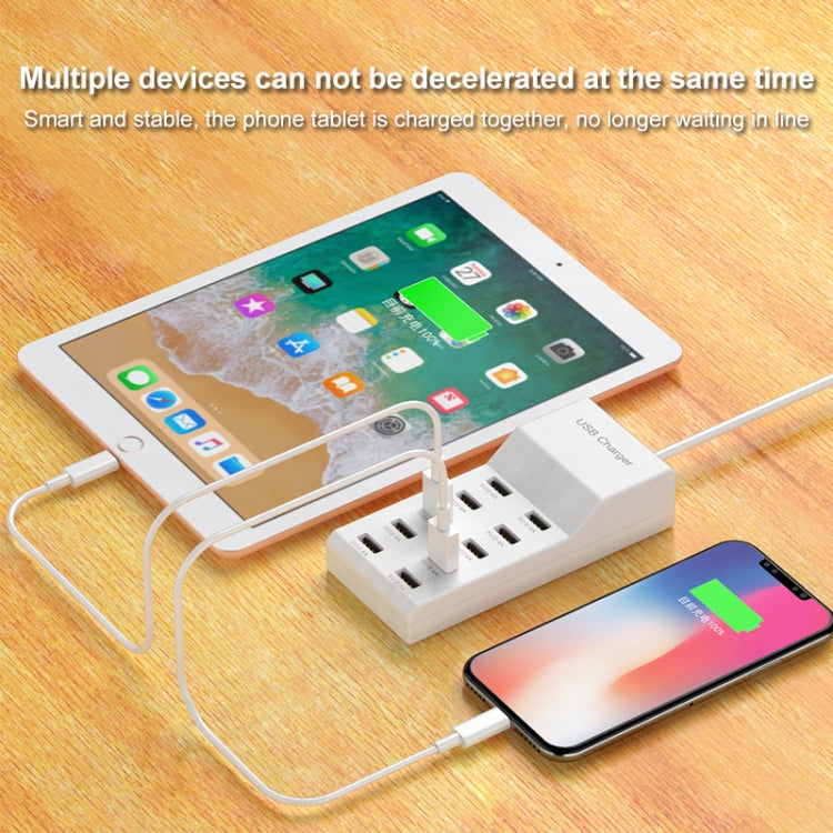 USB Multi-port Charger Mobile Phone Fast Charging Universal Fast Adapter 10 Interface US Plug - Multifunction Charger by buy2fix | Online Shopping UK | buy2fix