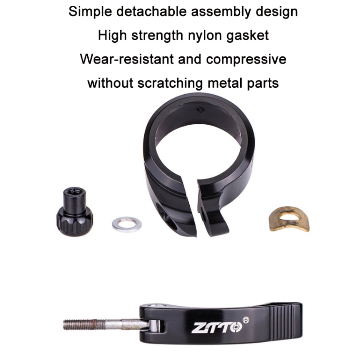 ZTTO Folding Bicycle Seatpost Clamp Retrofit Accessories, Color: 39.8mm (Red) - Pipe clamps by ZTTO | Online Shopping UK | buy2fix