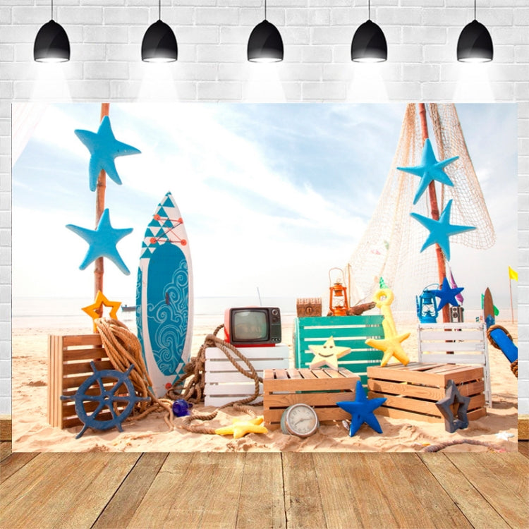 2.1m x 1.5m Beach Surfboard Photography Background Cloth - Camera Accessories by buy2fix | Online Shopping UK | buy2fix