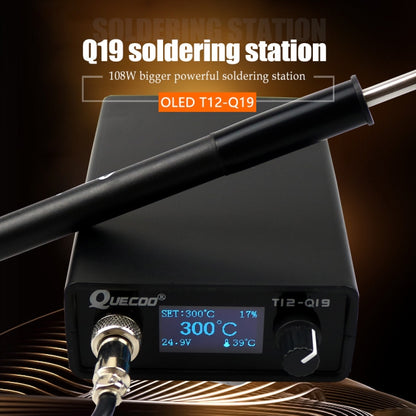 QUECOO 1.3 Inch Display Soldering Station with Handle, Set: US Plug (Q19+P9) - Home & Garden by QUECOO | Online Shopping UK | buy2fix