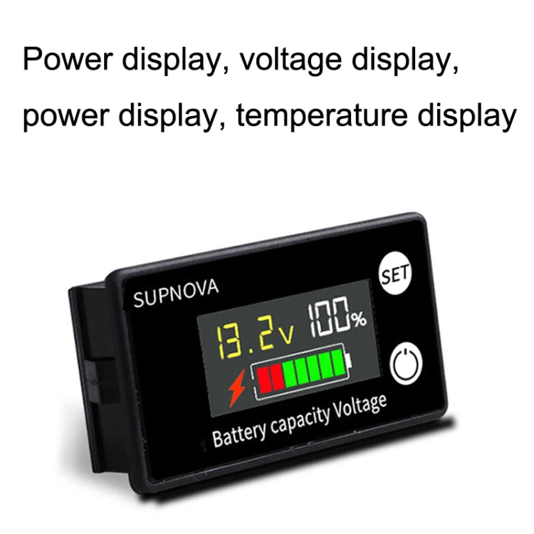 SUPNOVA LCD Color Screen DC Voltmeter Lithium Storage Battery Meter, Style: Ordinary Type - Consumer Electronics by SUPNOVA | Online Shopping UK | buy2fix