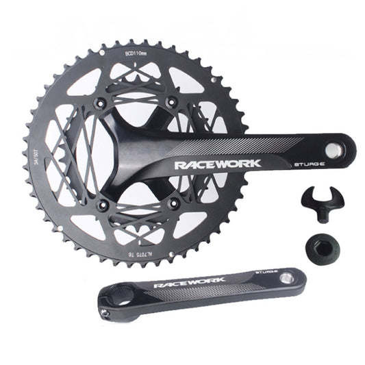 RACEWORK RKRFA Road Bike Aluminum Alloy 22-speed Crankset, Spec: 53-39T without BB - Outdoor & Sports by RACEWORK | Online Shopping UK | buy2fix