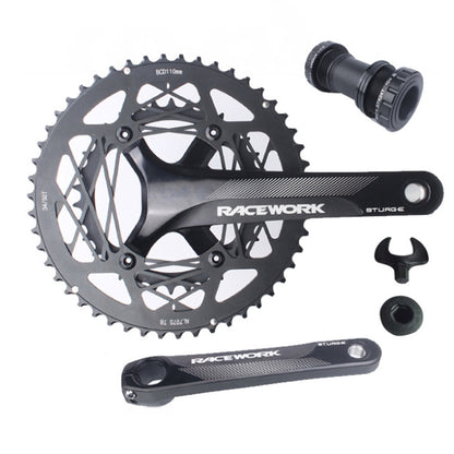 RACEWORK RKRFA Road Bike Aluminum Alloy 22-speed Crankset, Spec: 53-39T with BB - Outdoor & Sports by RACEWORK | Online Shopping UK | buy2fix