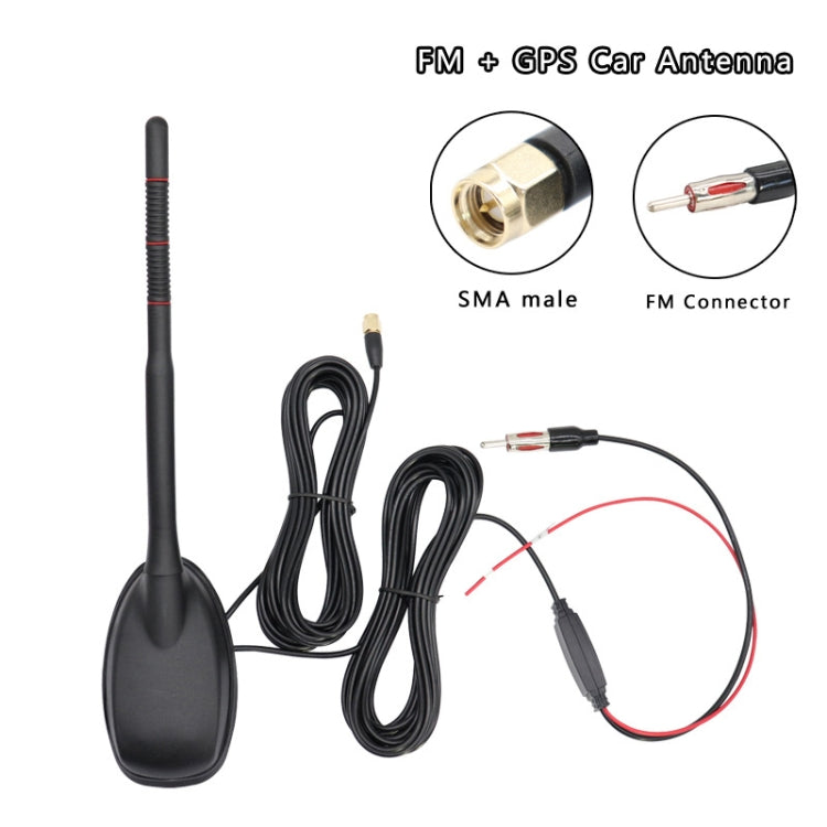 GPS+FM/AM+DAB Car Radio Amplified Antenna - In Car by buy2fix | Online Shopping UK | buy2fix