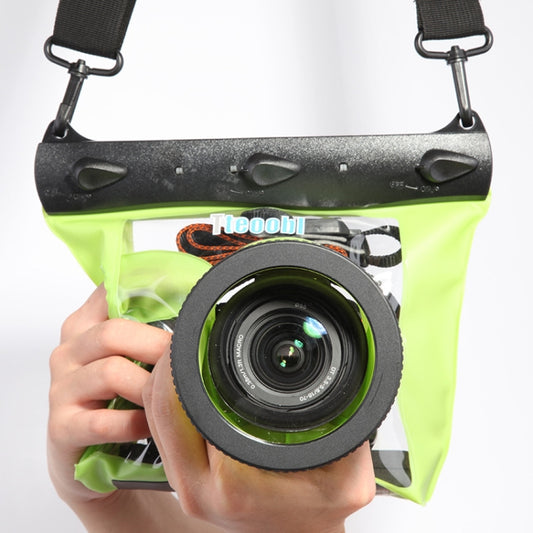 Tteoobl  20m Underwater Diving Camera Housing Case Pouch  Camera Waterproof Dry Bag, Size: L(Green) - Camera Accessories by Tteoobl | Online Shopping UK | buy2fix