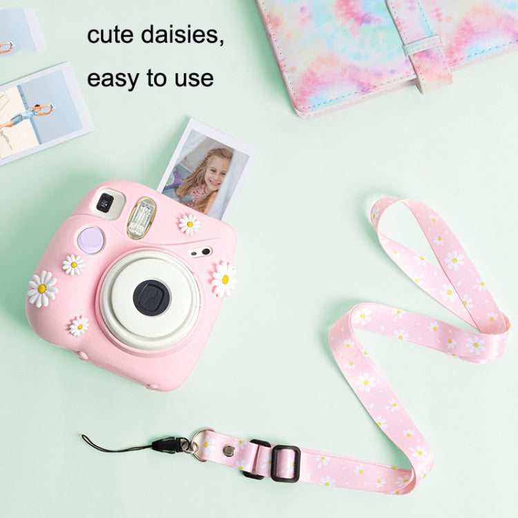 CAIUL Daisy Camera Silicone Case Protective Soft Case For FUJIFILM Instax Mini7+(Pink) - Camera Accessories by CAIUL | Online Shopping UK | buy2fix