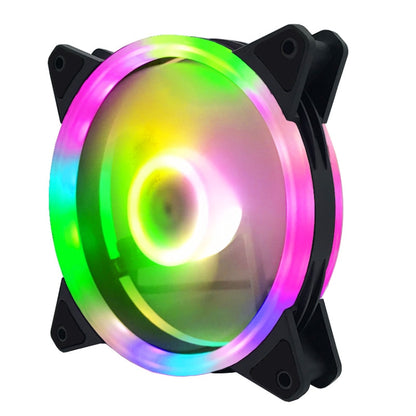 Computer CPU RGB luminous Radiator 7 Fans+Remote Control - Computer & Networking by buy2fix | Online Shopping UK | buy2fix