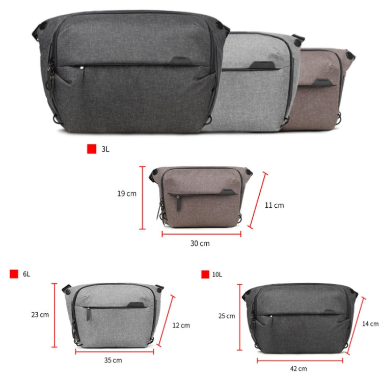 Portable Waterproof Photography SLR Camera Messenger Bag, Color: 6L Light Gray - Camera Accessories by buy2fix | Online Shopping UK | buy2fix