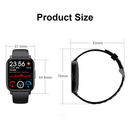 QS16Pro 1.69-Inch Health Monitoring Waterproof Smart Watch, Supports Body Temperature Detection, Color: Blue - Smart Wear by buy2fix | Online Shopping UK | buy2fix
