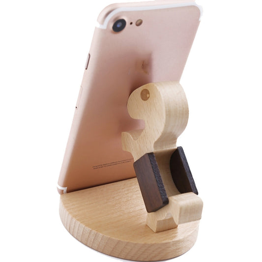 Wooden Mobile Phone Bracket Beech Lazy Mobile Phone Holder,Style: Pony - Desktop Holder by buy2fix | Online Shopping UK | buy2fix