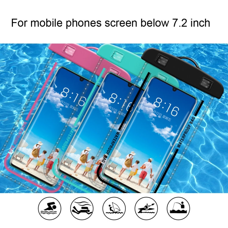 2 PCS Armband Style Transparent Waterproof Cell Phone Case Swimming Cell Phone Bag(Macaron Red) - Waterproof Bag by buy2fix | Online Shopping UK | buy2fix