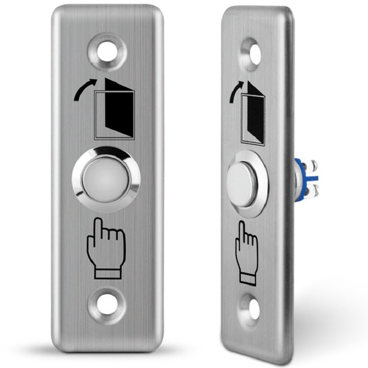 3 PCS Stainless Steel Exit Switch Button Metal Access Control Button - Security by buy2fix | Online Shopping UK | buy2fix