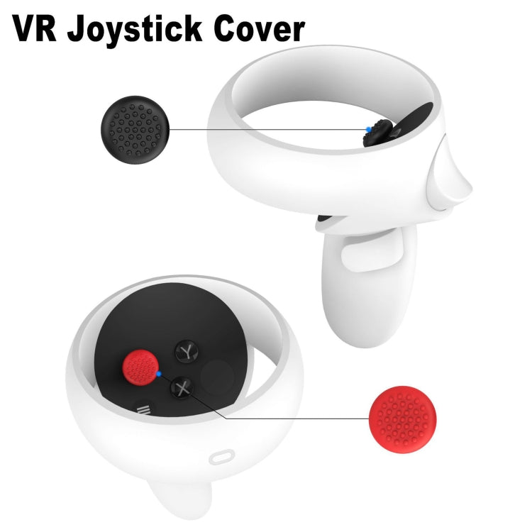 VR Silicone Eye Mask+Lens Protective Cover+Joystick Hat, For Oculus Quest 2(White) - Consumer Electronics by buy2fix | Online Shopping UK | buy2fix