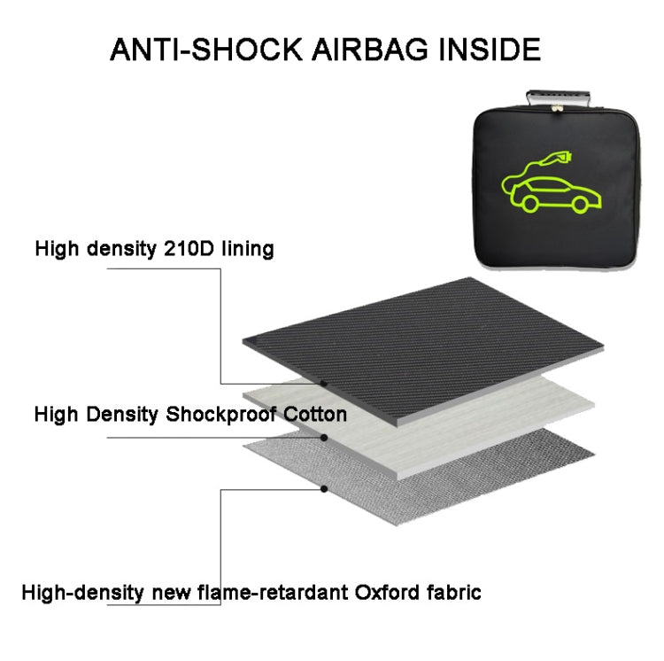 Car Charging Cable Storage Bag Carry Bag For Electric Vehicle Charger Plugs,Spec: Large Without Logo -  by buy2fix | Online Shopping UK | buy2fix