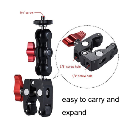 JMSUZ 124124 SLR Camera Rail Adjustable Clamp Magic Aarm - Camera Accessories by JMSUZ | Online Shopping UK | buy2fix