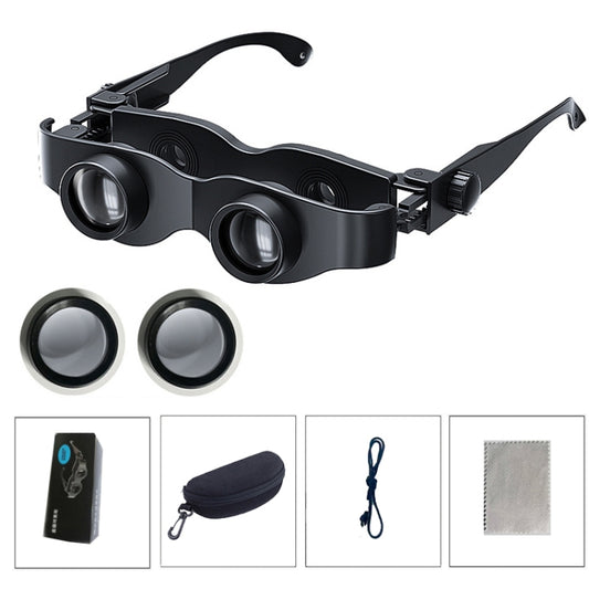 DM0125 3X Fishing Binoculars Adjustable Focus Glass Type Binoculars With Grey Polarised Lens - Binoculars by buy2fix | Online Shopping UK | buy2fix