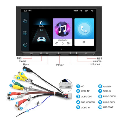 7 inch Carplay GPS Navigation Reverse Integrated Machine, Style: Standard+8 Light Camera(1+16G) - In Car by buy2fix | Online Shopping UK | buy2fix