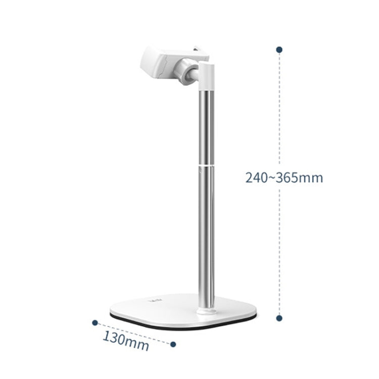 SSKY B09 Live Broadcast Desktop Aluminum Alloy Telescopic Phone Bracket(White) - Desktop Holder by SSKY | Online Shopping UK | buy2fix