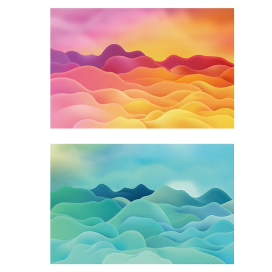 3D Double-Sided Matte Photography Background Paper(Dream Hills 2) - Camera Accessories by buy2fix | Online Shopping UK | buy2fix