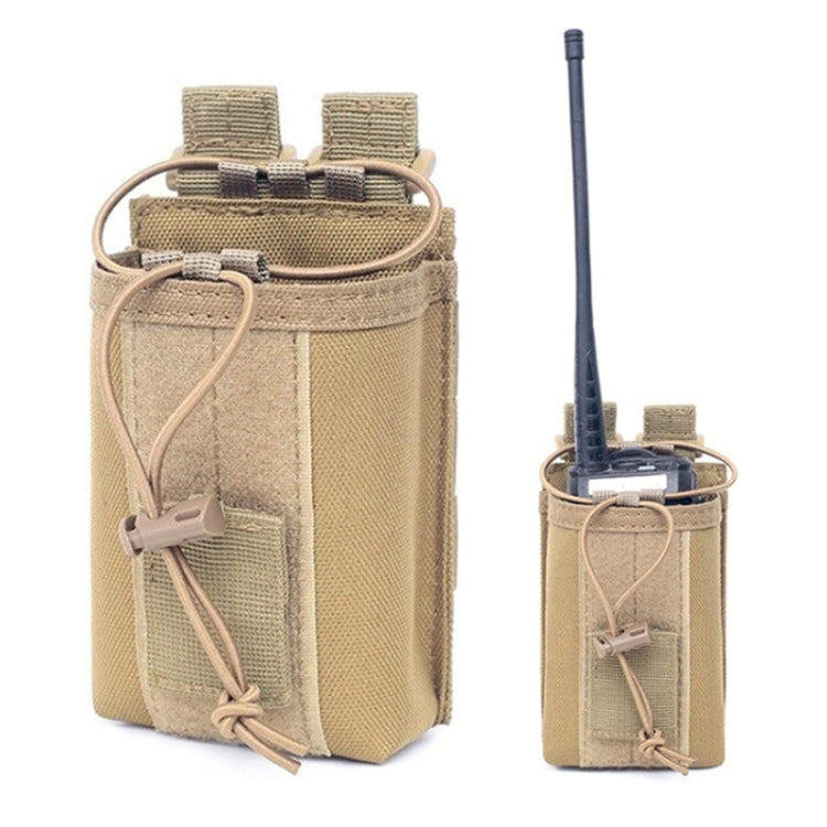 Outdoor Walkie-talkie Protection Bag Storage Belt Pouch(Khaki) - Consumer Electronics by buy2fix | Online Shopping UK | buy2fix