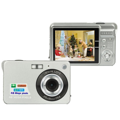 18 Million Pixel Entry-Level Digital Cameras Daily Recording Photos And Videos Macro Student Cameras(Silver) - Video Cameras by buy2fix | Online Shopping UK | buy2fix