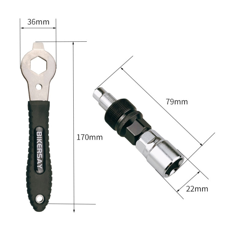 BIKERSAY Bicycle Disc Crank Rama Removal Tool, Model: BT015S - Outdoor & Sports by BIKERSAY | Online Shopping UK | buy2fix