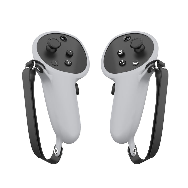 For Oculus Quest Pro 1 Pair Handle Silicone Case Cover VR Accessories(White) - Consumer Electronics by buy2fix | Online Shopping UK | buy2fix