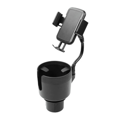 2 in 1 Multifunctional Car Cup Holder Extra Large Mobile Phone Holder(Black) - In Car by buy2fix | Online Shopping UK | buy2fix