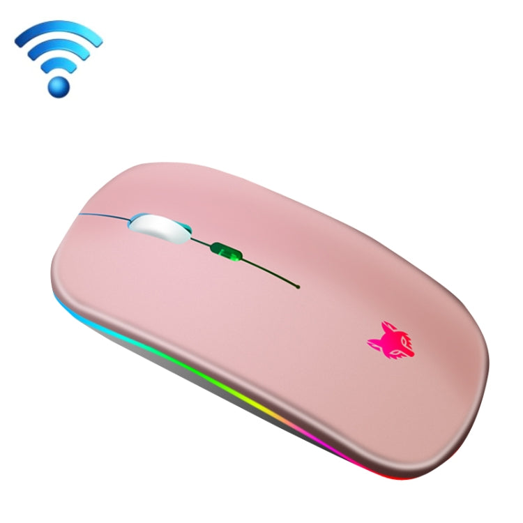 XUNSVFOX XYH50 4 Keys USB Charging Business Office Wireless Light Mouse(Pink) - Wireless Mice by XUNSVFOX | Online Shopping UK | buy2fix