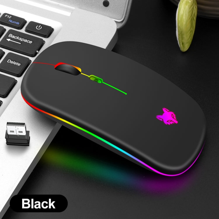 XUNSVFOX XYH50 4 Keys USB Charging Business Office Wireless Light Mouse(Black) - Wireless Mice by XUNSVFOX | Online Shopping UK | buy2fix